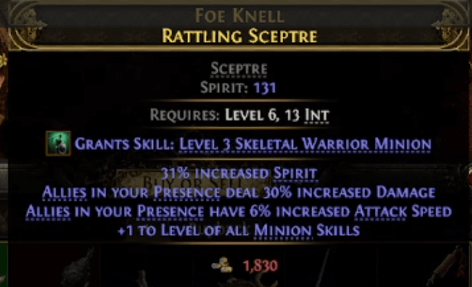 poe 2 rare sceptre